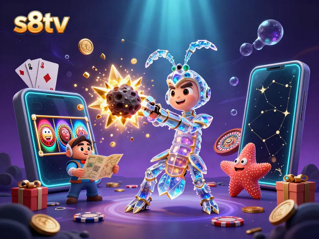 Experience the thrill of gameplay with s8tv in a dynamic underwater casino scene